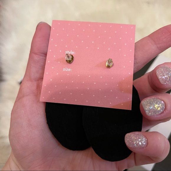 Football Seed Beaded Game Day Brown Oval Earrings with White Bead Laces - Picture 7 of 10